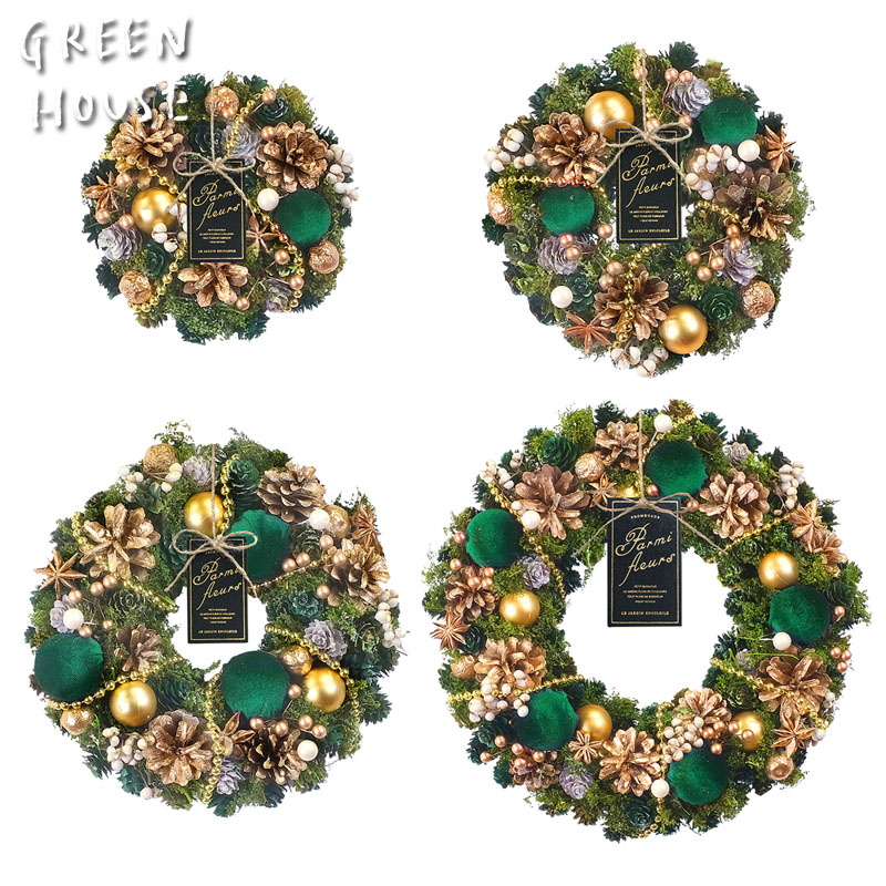 ■GREEN HOUSE(グリーンハウス）■■2025X'mas　先行予約■　ナチュラルリース　リーガルグリーン