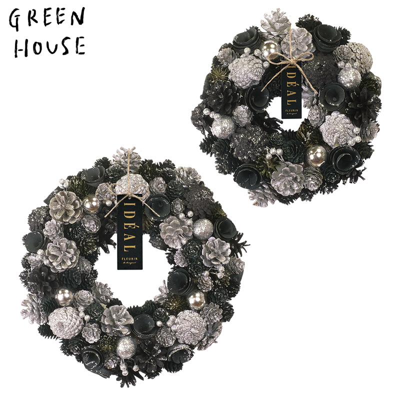 ■GREEN HOUSE(グリーンハウス）■■2025X'mas　先行予約■　ナチュラルリース　サイレントスターリーナイト