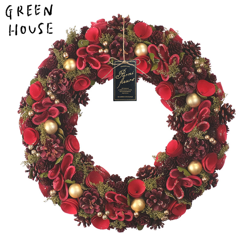 ■GREEN HOUSE(グリーンハウス）■■2025X'mas　先行予約■　ナチュラルリース　LLサイズ