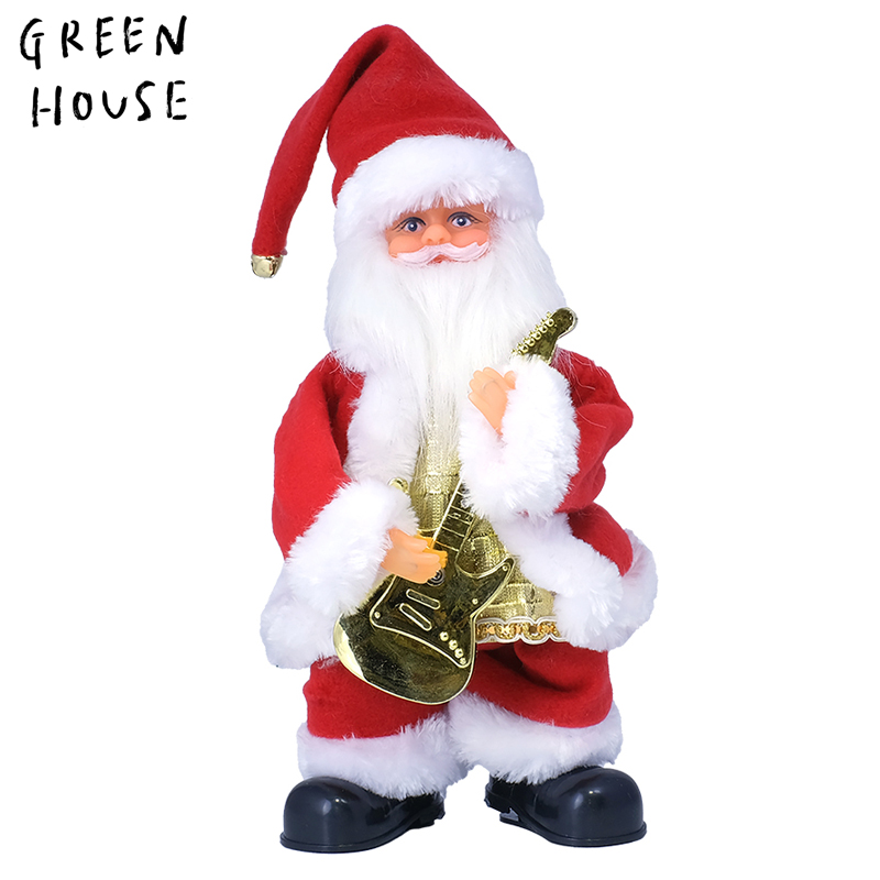 ■GREEN HOUSE(グリーンハウス）■■2025X'mas　先行予約■　踊るサンタのおもちゃ　ギタリスト
