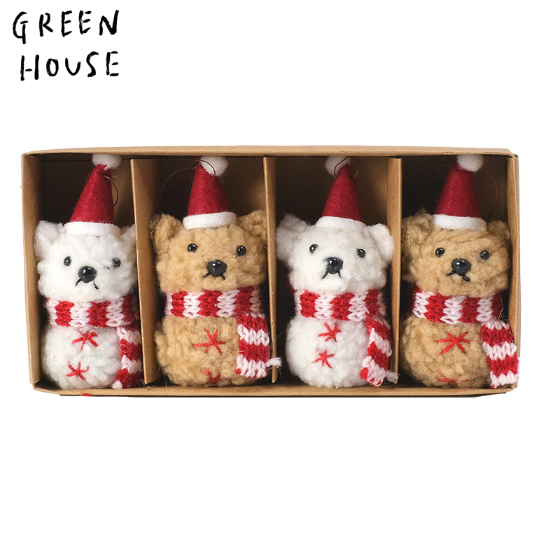 ■GREEN HOUSE(グリーンハウス）■■2025X'mas　先行予約■　ふわふわオーナメントBOX　ベアー