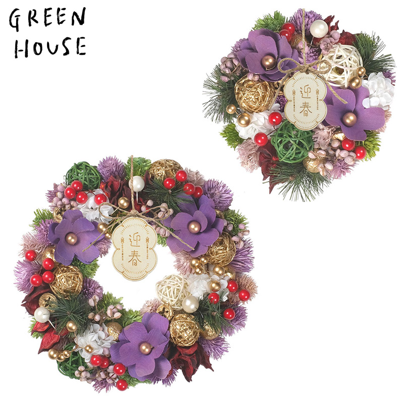 ■GREEN HOUSE(グリーンハウス）■■2026　お正月グッズ　先行予約■　ジャパネスクリース　紫紺の晴れ衣