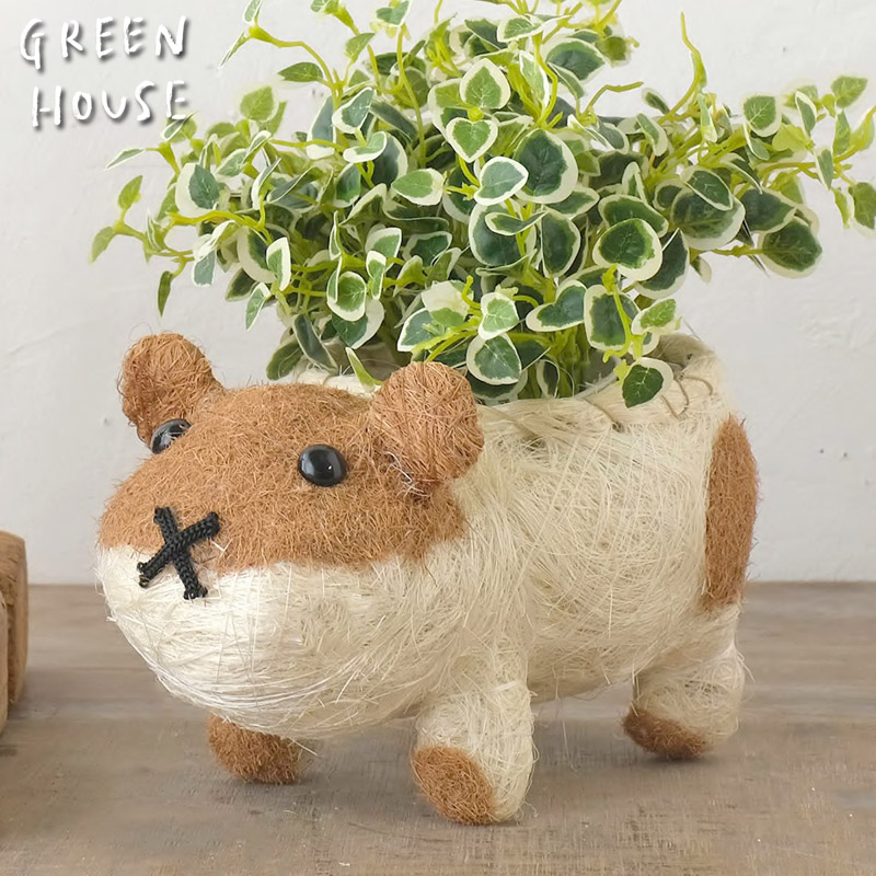 ■GREEN HOUSE(グリーンハウス）■■2025AW　先行予約■　ひだまりアニマルポット　ハムスター