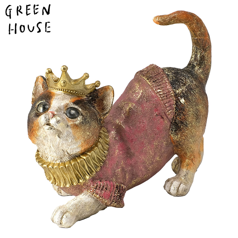 ■GREEN HOUSE(グリーンハウス）■■2025AW　先行予約■　ロイヤルキャットオーナメント　見上げ