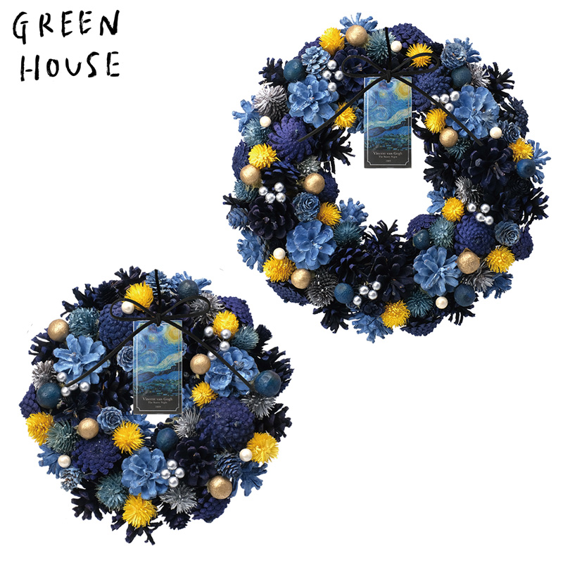 ■GREEN HOUSE(グリーンハウス）■■2026ハロウィン　先行予約■　アートピースリース　ゴッホ