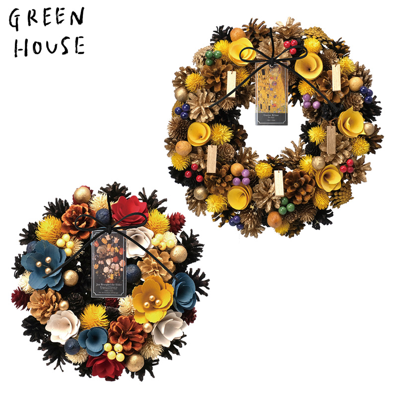 ■GREEN HOUSE(グリーンハウス）■■2026ハロウィン　先行予約■　アートピースリース　クリムト