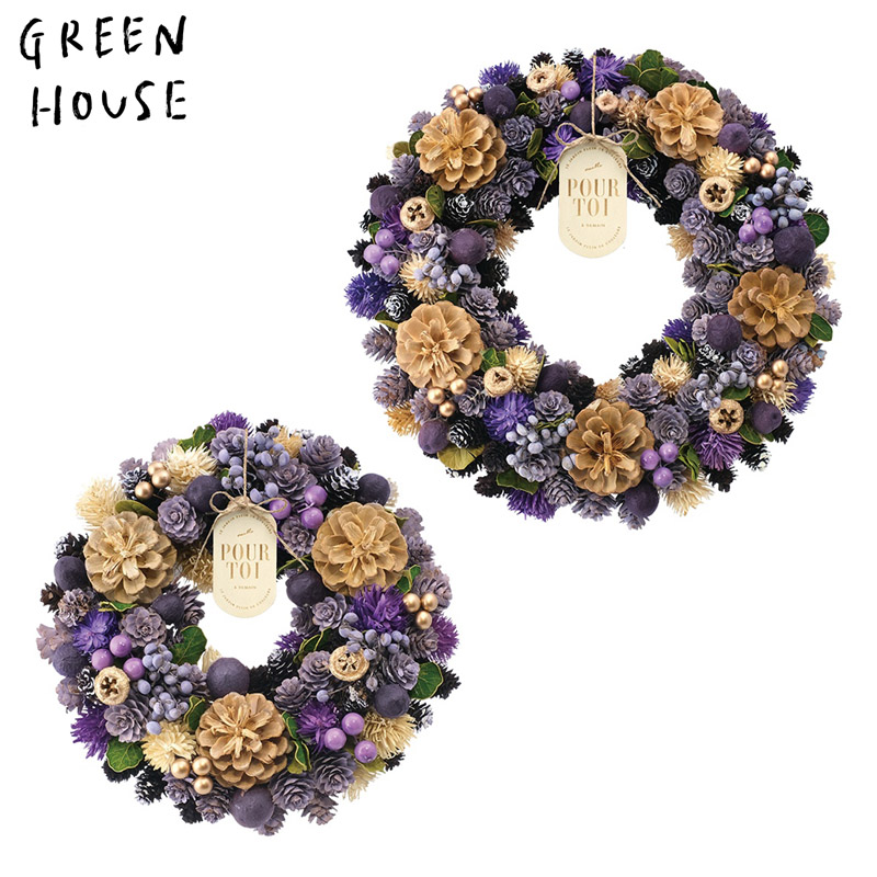 ■GREEN HOUSE(グリーンハウス）■■2026ハロウィン　先行予約■　HWナチュラルリース　ヴェスパーミスト