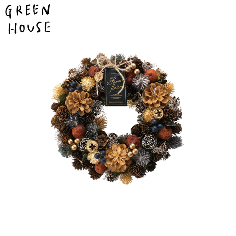■GREEN HOUSE(グリーンハウス）■■2026ハロウィン　先行予約■　HWナチュラルリース　オータムミトン