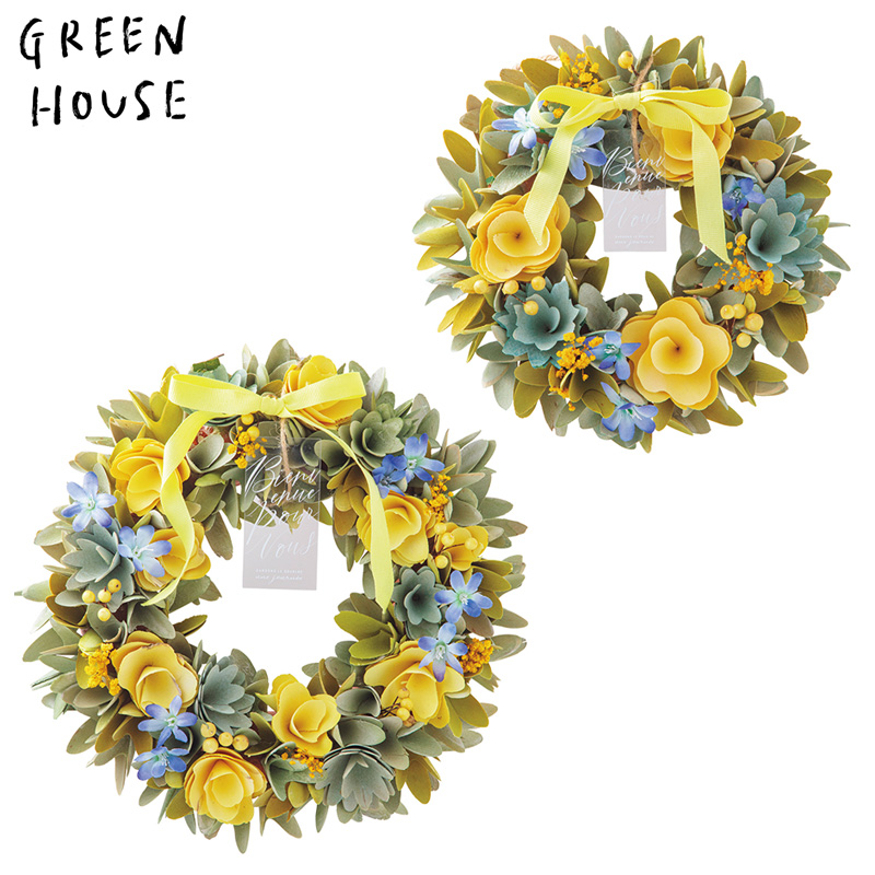 ■GREEN HOUSE(グリーンハウス）■■2026SS　先行予約■　ナチュラルリース　レモンガーデン