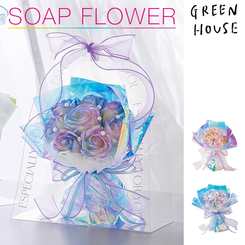 ■GREEN HOUSE(グリーンハウス）■■2026SS　先行予約■　クリアバッグ　ソープフラワー