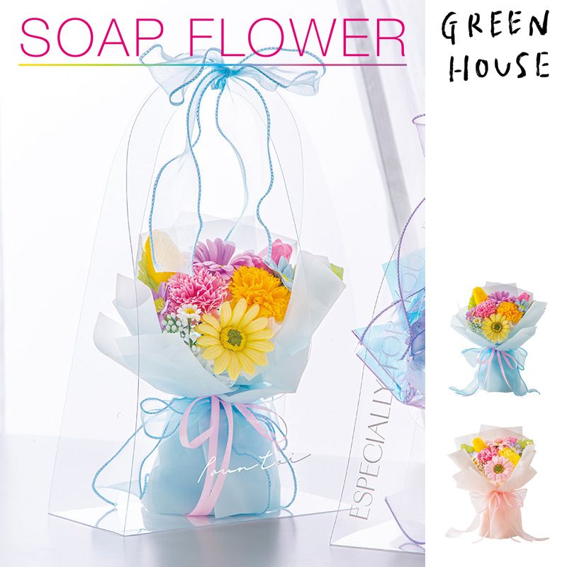 ■GREEN HOUSE(グリーンハウス）■■2026SS　先行予約■　クリアバッグ　ソープフラワー