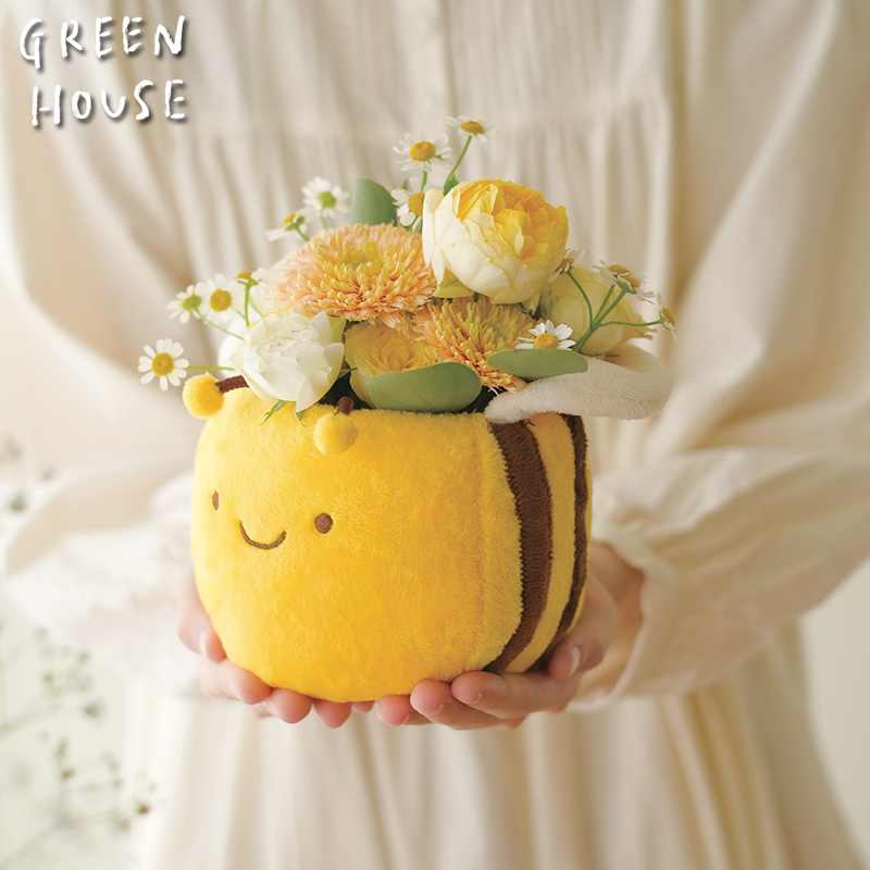 ■GREEN HOUSE(グリーンハウス）■■2026SS　新作■　ふわふわミツバチポット　Sサイズ