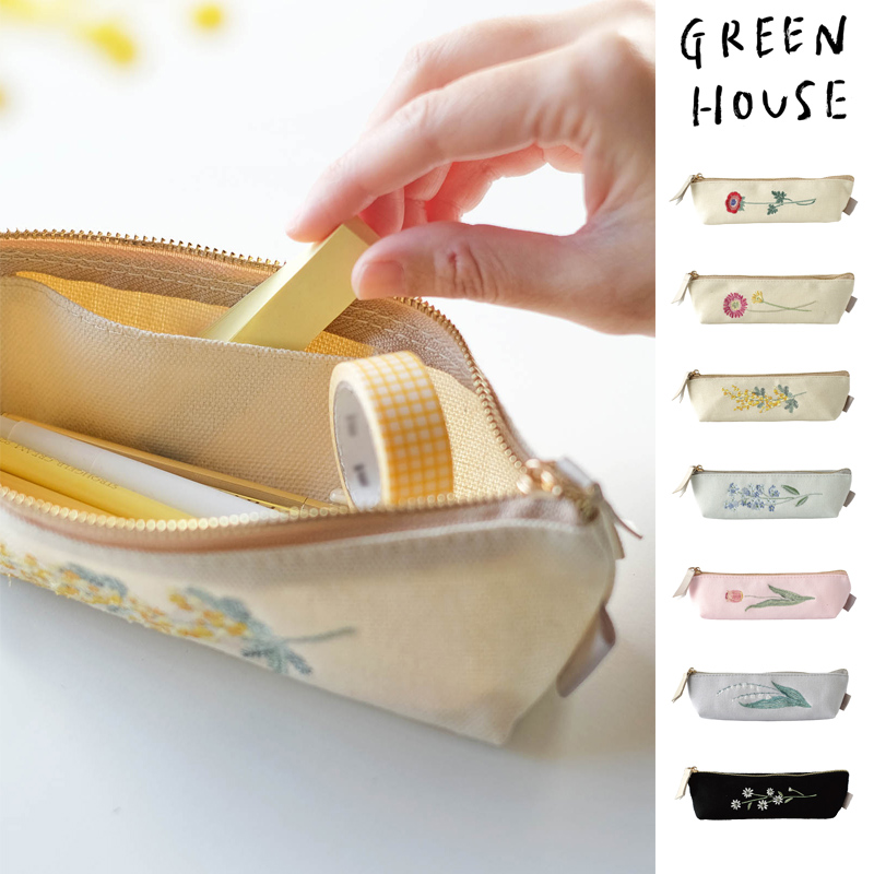 ■GREEN HOUSE(グリーンハウス）■■2026SS　先行予約■　刺繍ペンケース