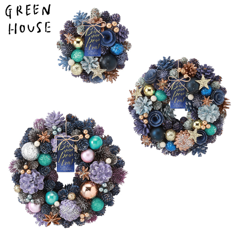 ■GREEN HOUSE(グリーンハウス）■■2026X'mas　先行予約■　ナチュラルリース　ファンタスティックナイト