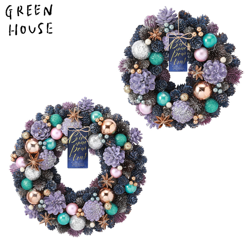 ■GREEN HOUSE(グリーンハウス）■■2026X'mas　先行予約■　ナチュラルリース　ストリートライツ