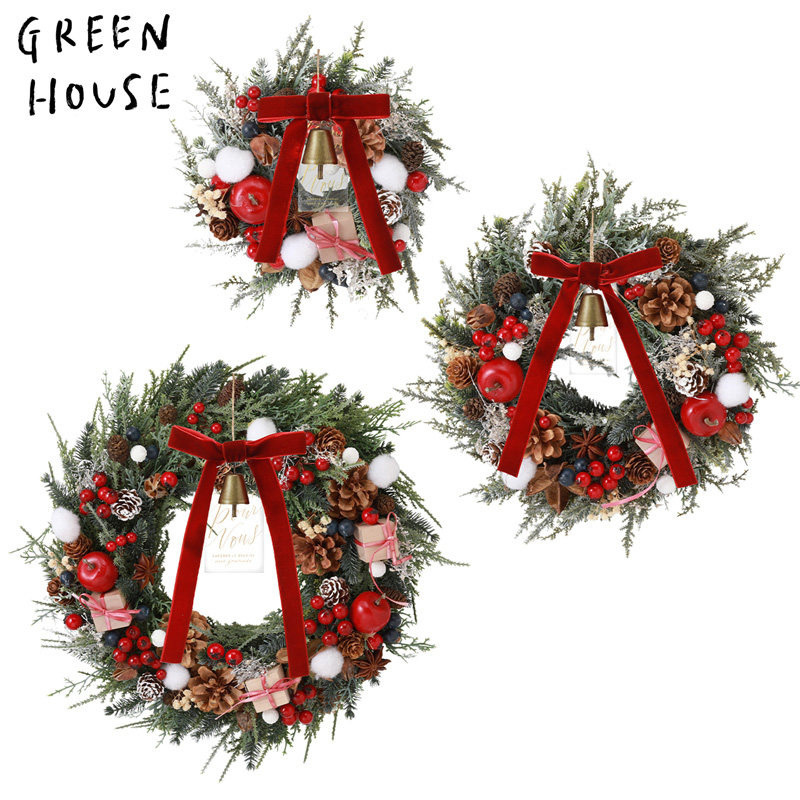 ■GREEN HOUSE(グリーンハウス）■■2026X'mas　先行予約■　ナチュラルリース　森のクリスマスプレゼント