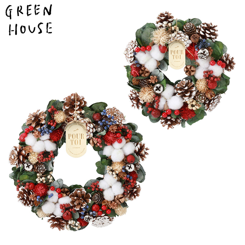 ■GREEN HOUSE(グリーンハウス）■■2026X'mas　先行予約■　ナチュラルリース　おとぎの国のクリスマス