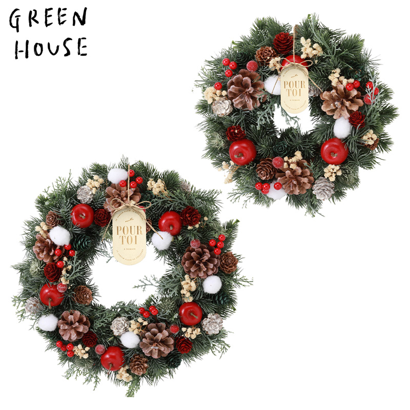 ■GREEN HOUSE(グリーンハウス）■■2026X'mas　先行予約■　ナチュラルリース　リトルメモリー