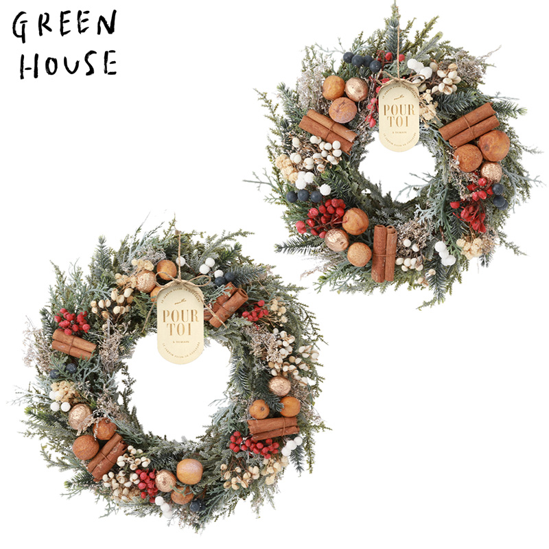 ■GREEN HOUSE(グリーンハウス）■■2026X'mas　先行予約■　ナチュラルリース　ノクターンフォレスト