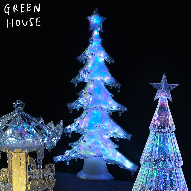 ■GREEN HOUSE(グリーンハウス）■■2026X'mas　先行予約■　クリスタルライト　オーロラツリー