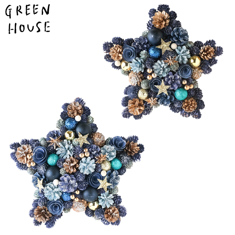 ■GREEN HOUSE(グリーンハウス）■■2026X'mas　先行予約■　ナチュラルリース スター　ファンタスティックスター