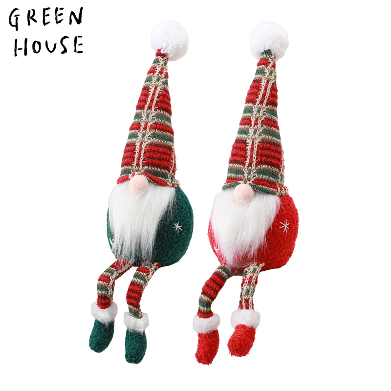 ■GREEN HOUSE(グリーンハウス）■■2026X'mas　先行予約■　足ブラ ノルディックサンタ　クリスマスチェック　Mサイズ
