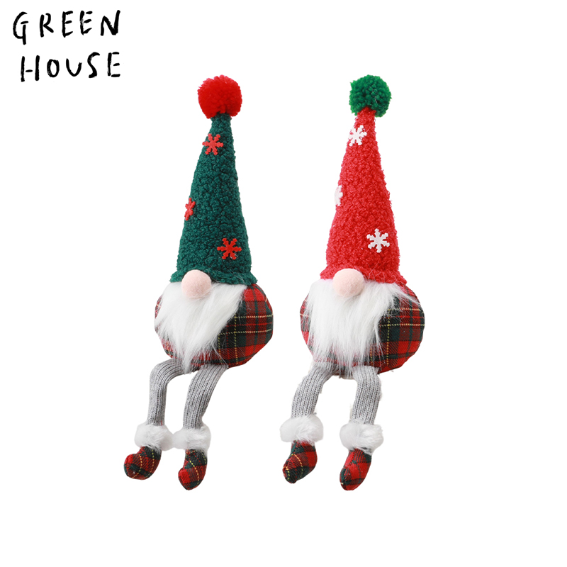 ■GREEN HOUSE(グリーンハウス）■■2026X'mas　先行予約■　足ブラ ノルディックサンタ　クリスマスチェック　Sサイズ