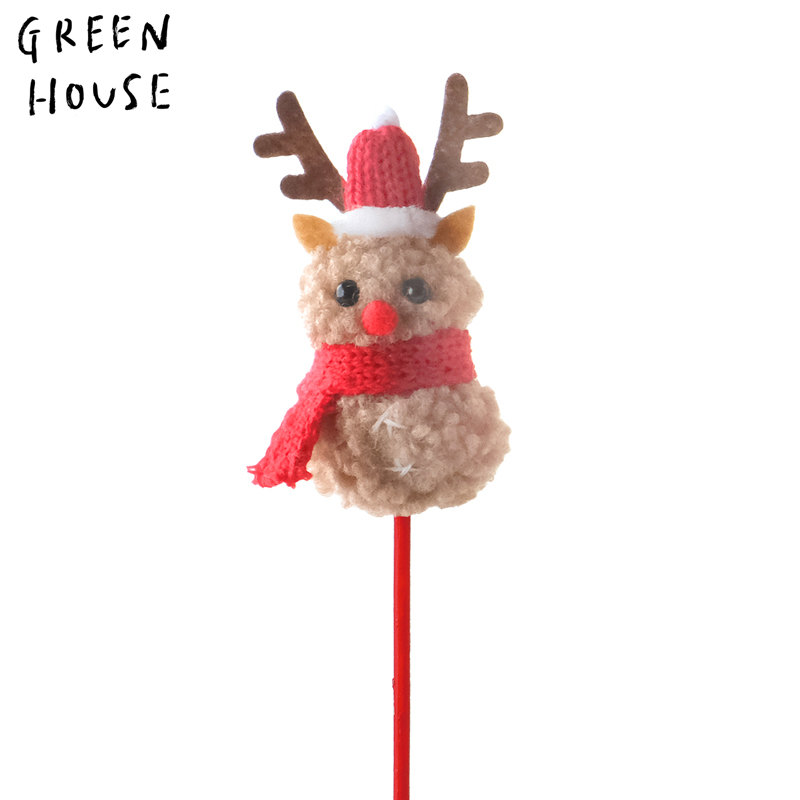 ■GREEN HOUSE(グリーンハウス）■■2026X'mas　先行予約■　ふわふわピック　ぽんぽんトナカイ