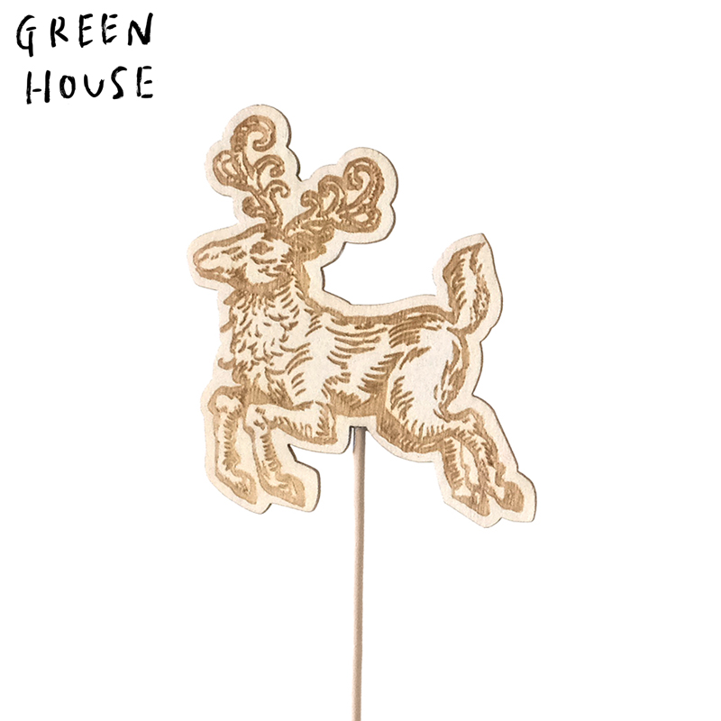 ■GREEN HOUSE(グリーンハウス）■■2026X'mas　先行予約■　ビンテージトナカイピック