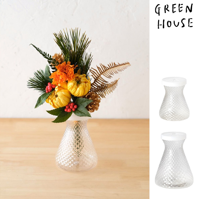 ■GREEN HOUSE(グリーンハウス）■■2027お正月グッズ　先行予約■　ラクブケクリアカップ／水ハネ防止シール
