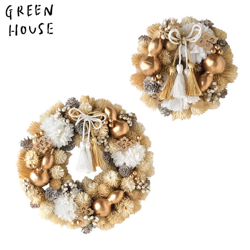 ■GREEN HOUSE(グリーンハウス）■■2027お正月グッズ　先行予約■　ジャパネスクリース　とこしえの福禄