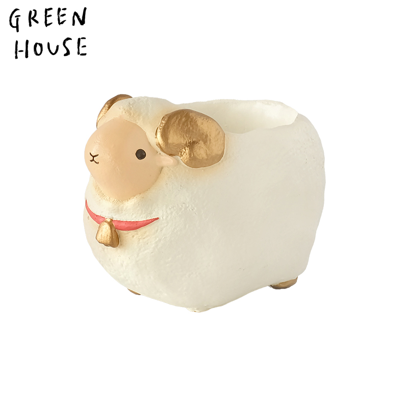 ■GREEN HOUSE(グリーンハウス）■■2027お正月グッズ　先行予約■　リトルレジンポット　干支　未
