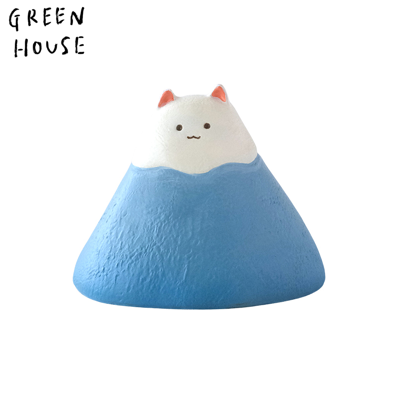 ■GREEN HOUSE(グリーンハウス）■■2027お正月グッズ　先行予約■　レジンオーナメント　はっぴーにゅーにゃー　富士山