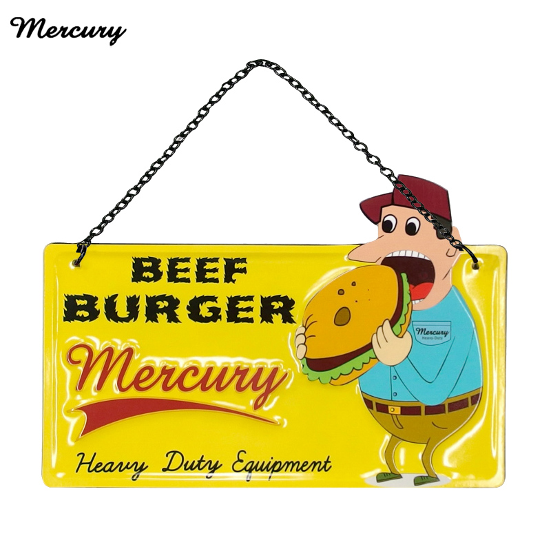 ■キーストーン■■2024AW　新作■　マーキュリー　エンボスティンサイン　BeefBurger