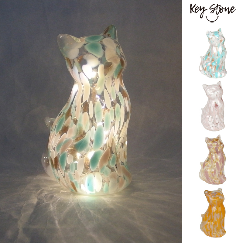■キーストーン■■2025AW　先行予約■　マーブルガラスキャットライト