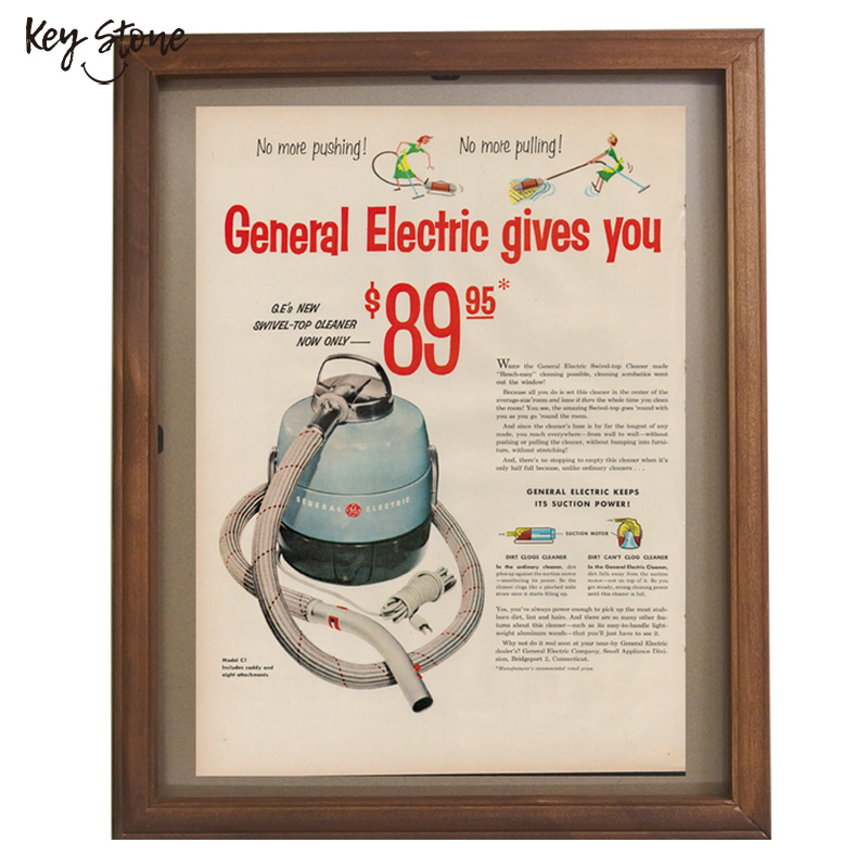 ■キーストーン■■2025AW　新作■　ヴィンテージフレームポスター　CLEANER