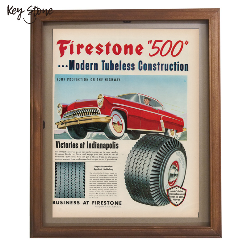 ■キーストーン■■2025AW　新作■　ヴィンテージフレームポスター　TYRE