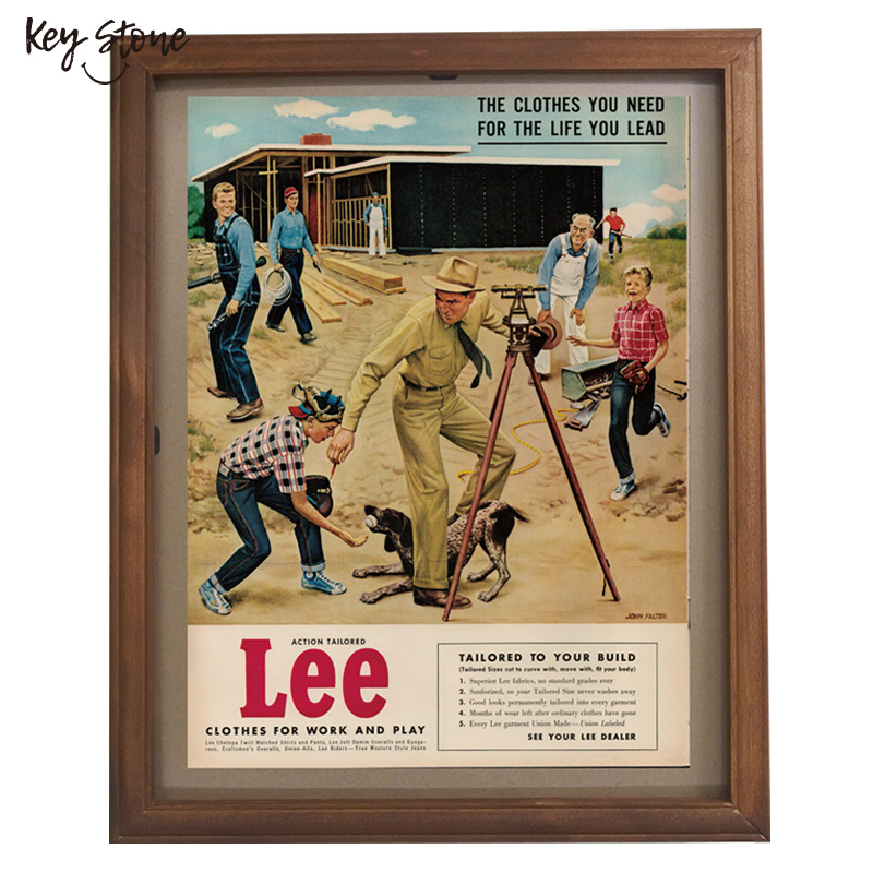 ■キーストーン■■2025AW　新作■　ヴィンテージフレームポスター　DENIM