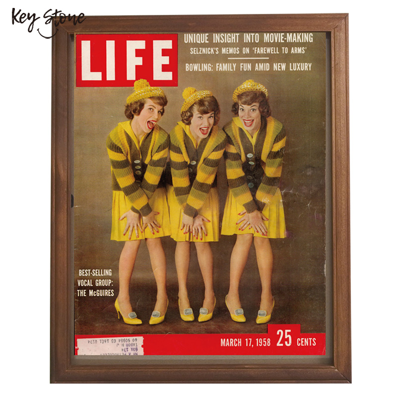 ■キーストーン■■2025AW　新作■　ヴィンテージフレームポスター　3GIRLS