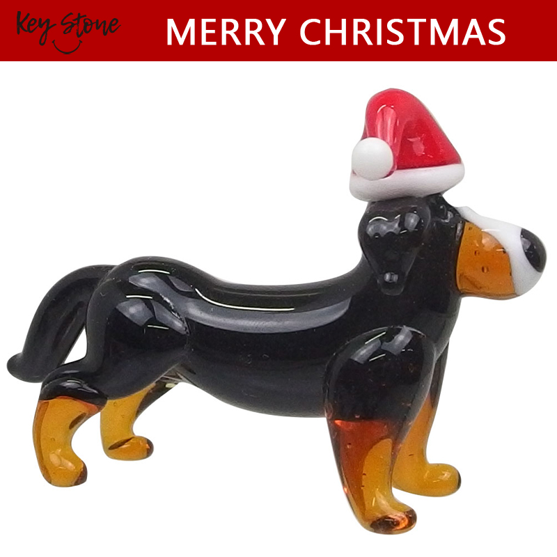 ■キーストーン■■2025X'mas　先行予約■　ガラスクリスマス　ブラックドック