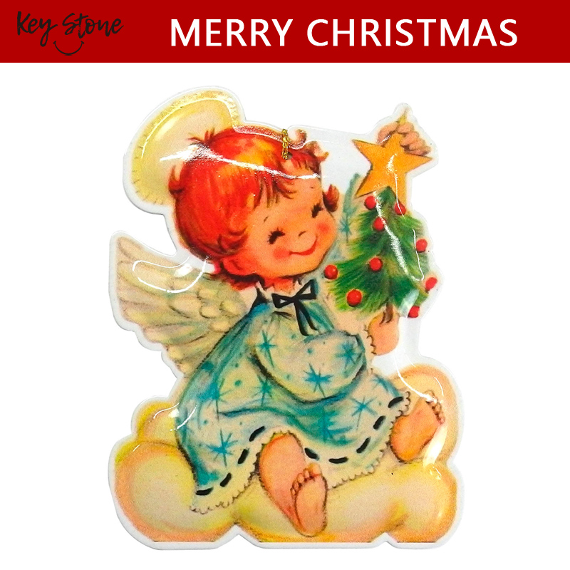 ■キーストーン■■2025X'mas　先行予約■　メタルダイカットポストカード X'mas　エンジェルツリー