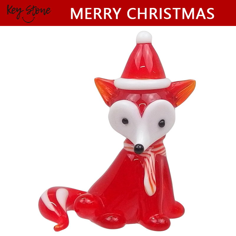 ■キーストーン■■2025X'mas　先行予約■　ガラスクリスマス　キツネ