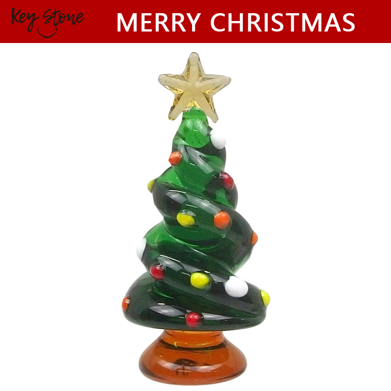 ■キーストーン■■2025X'mas　先行予約■　ガラスクリスマス　クリスマスツリー