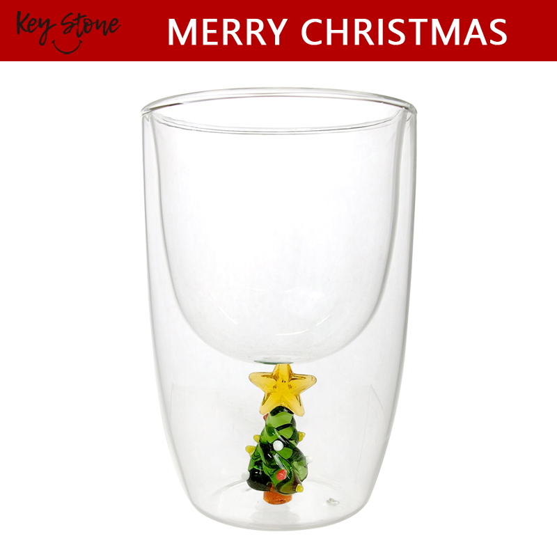 ■キーストーン■■2025X'mas　先行予約■　ダブルウォールグラス クリスマスVer.　クリスマスツリー