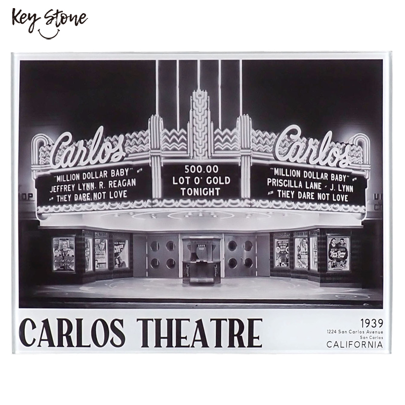 ■キーストーン■■2026SS　先行予約■　ガラスアートピクチャー　CARLOS THEATER