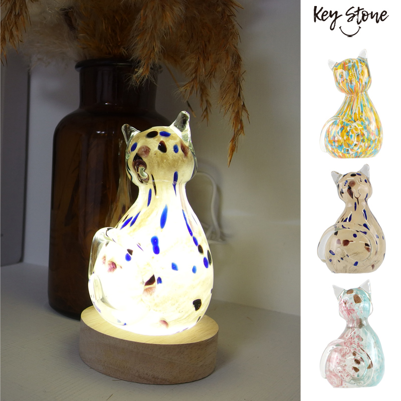 ■キーストーン■■2026SS　先行予約■　グラスペーパーウェイトキャット