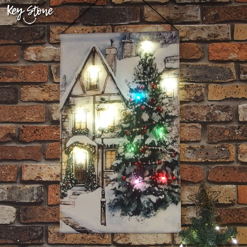 ■キーストーン■■2026X'mas　先行予約■　LED クリスマスタペストリー A