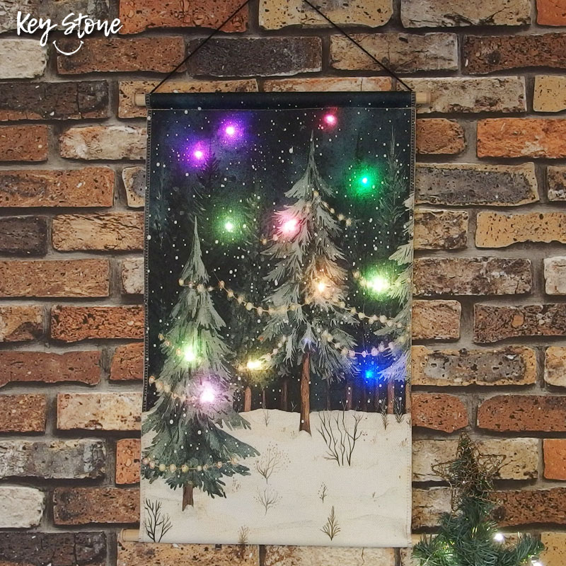 ■キーストーン■■2026X'mas　先行予約■　LED クリスマスタペストリー B