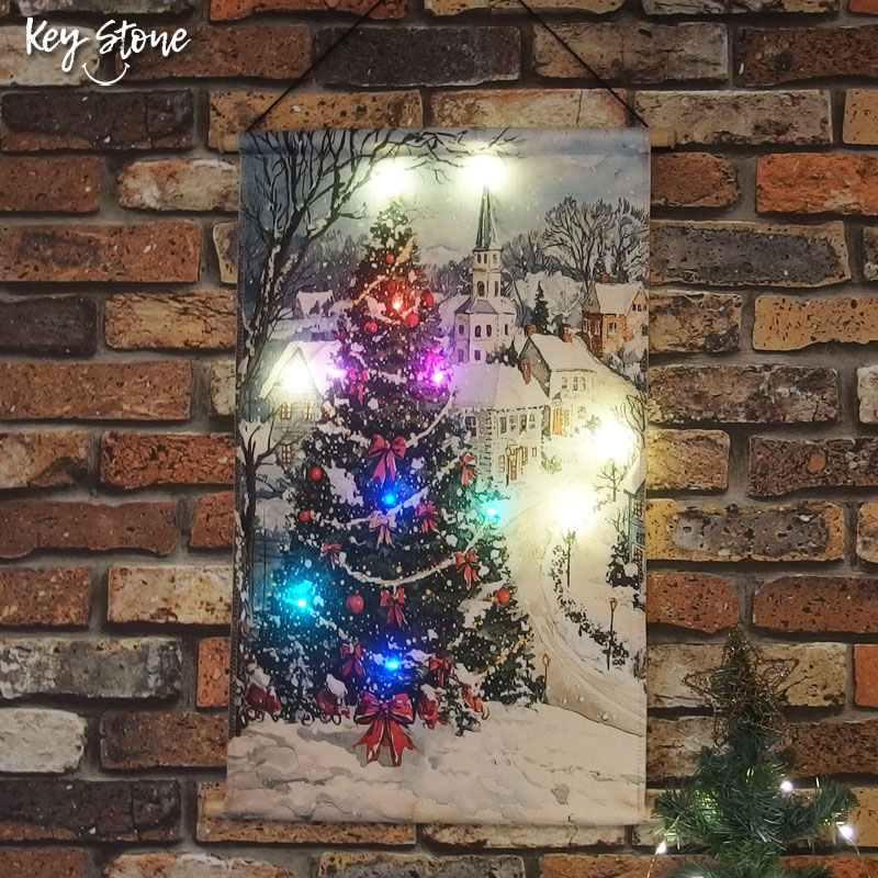 ■キーストーン■■2026X'mas　先行予約■　LED クリスマスタペストリー C