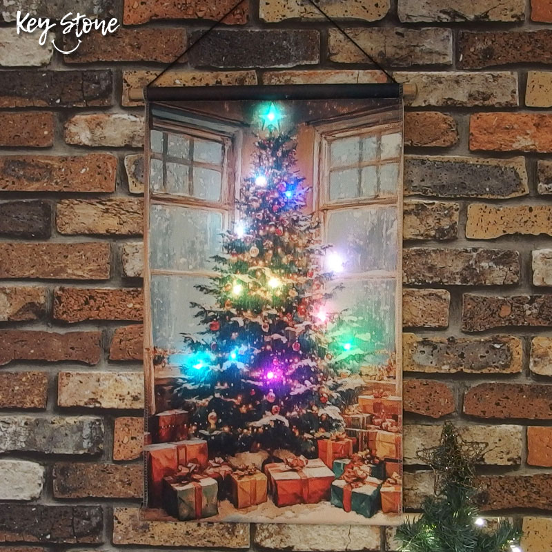 ■キーストーン■■2026X'mas　先行予約■　LED クリスマスタペストリー D